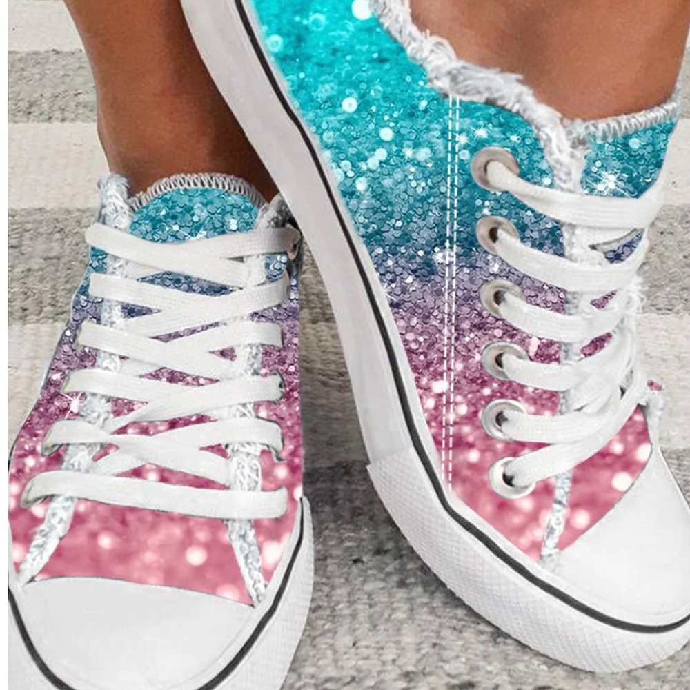 New canvas gradient shoes